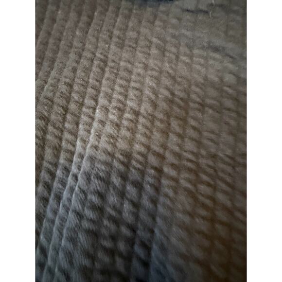 Offline by Aerie Hoodie Quilted Cropped Warm Black Pullover Cozy Small - Picture 5 of 8